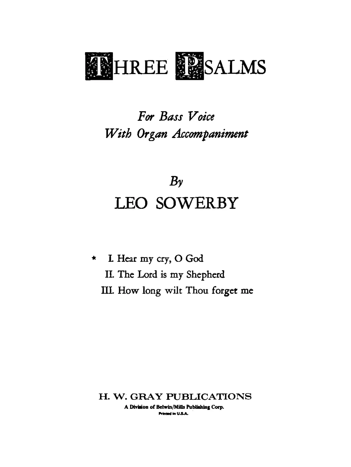 3 Psalms - Page 1