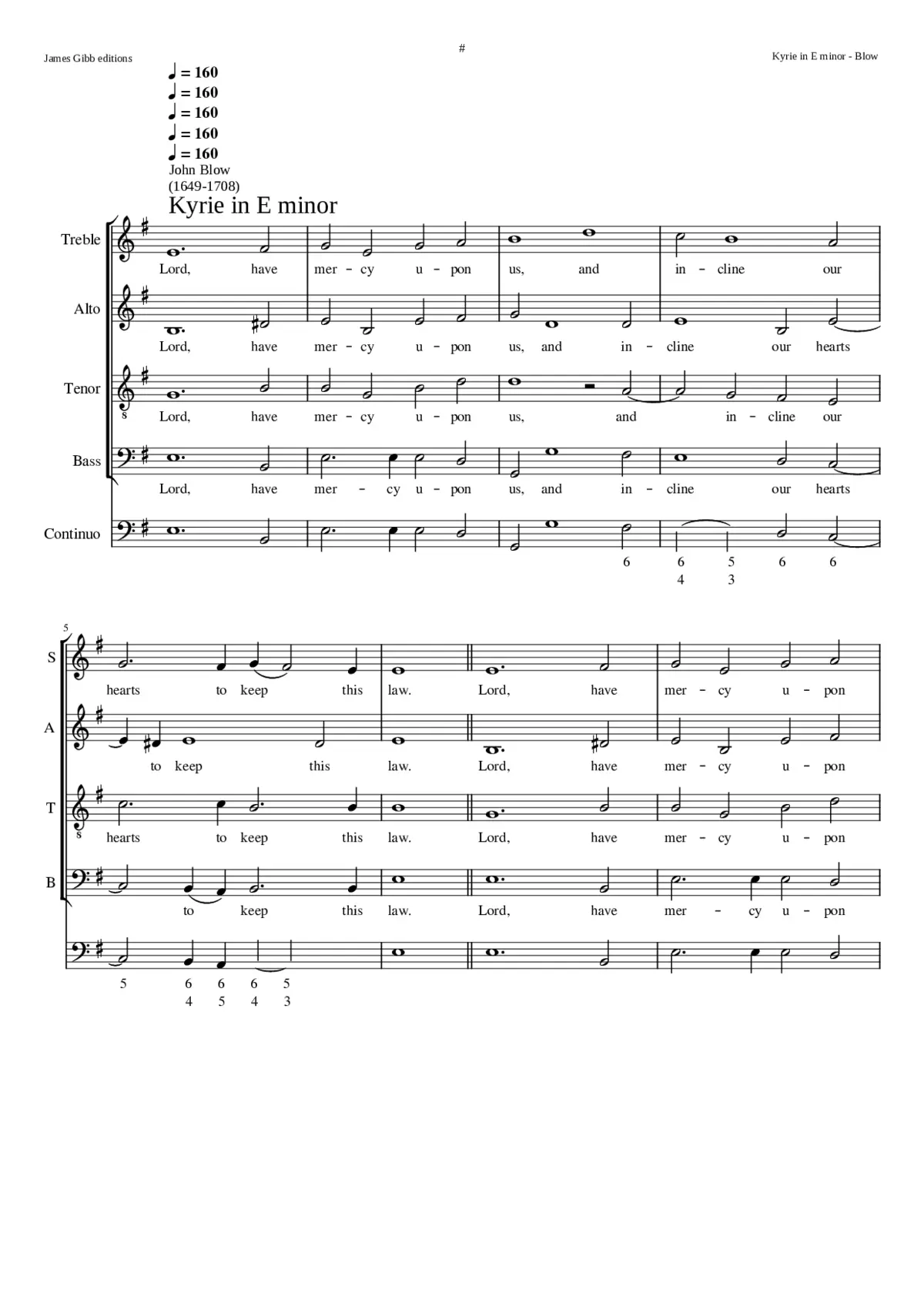 Kyrie in E minor - Page 1