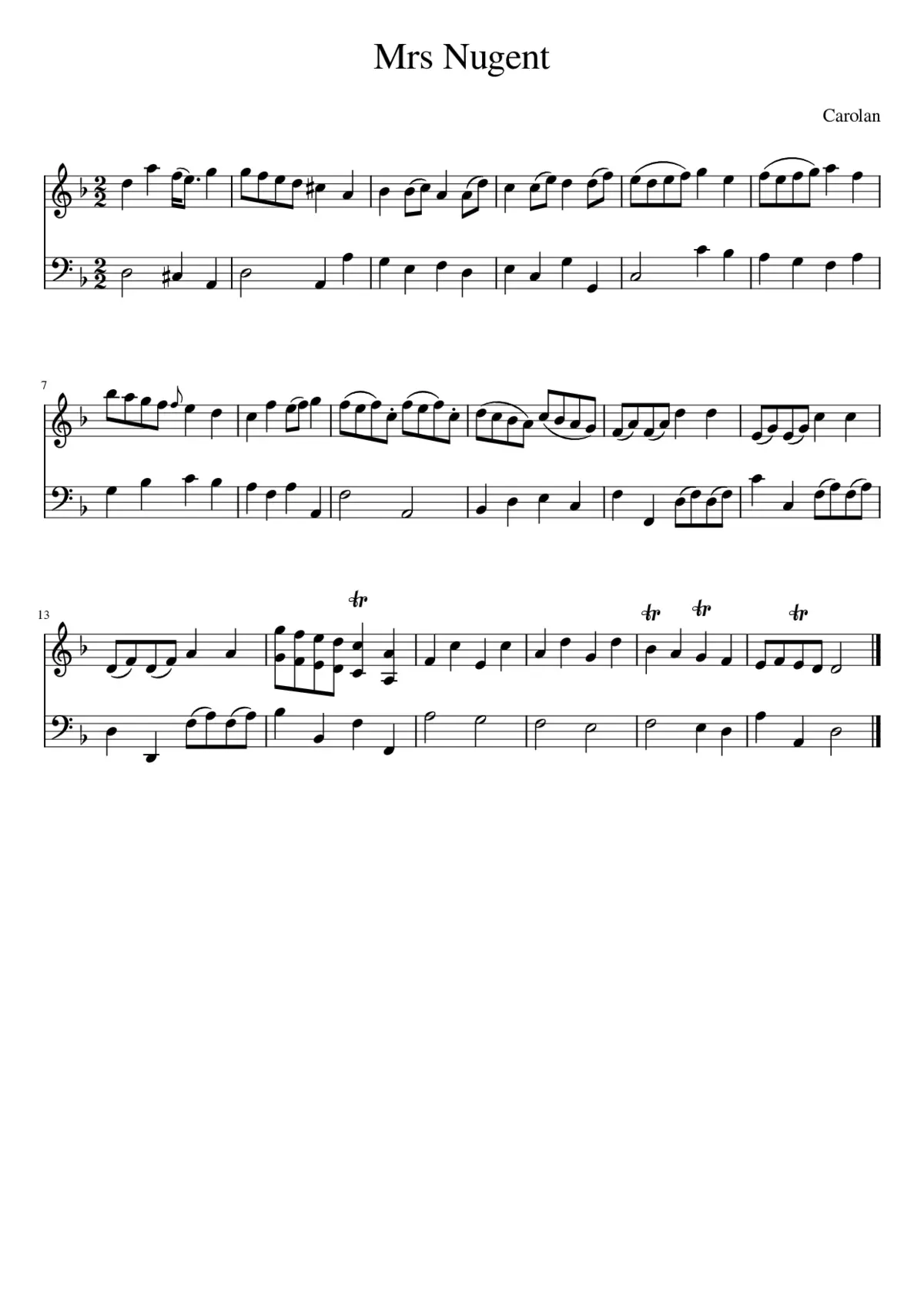 Mrs Nugent - Page 1