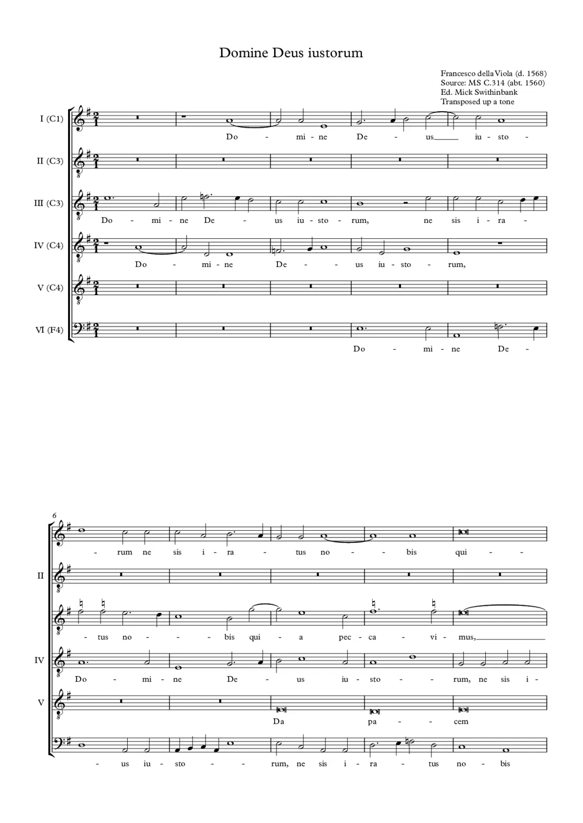 Domine Deus iustorum - Page 1