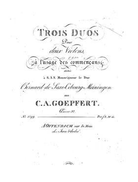 3 Duos for 2 Violins