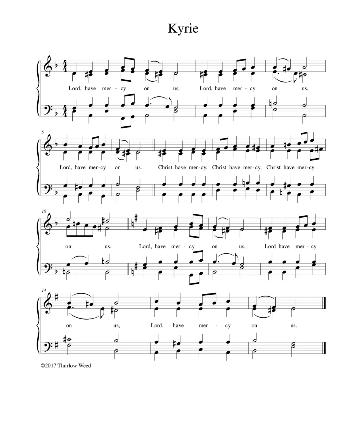 Communion Service in D minor - Page 1