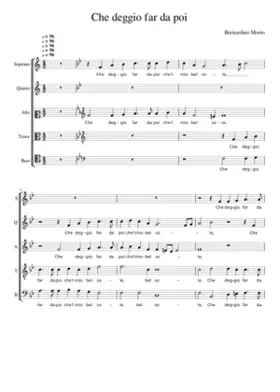 Che deggio far da poi