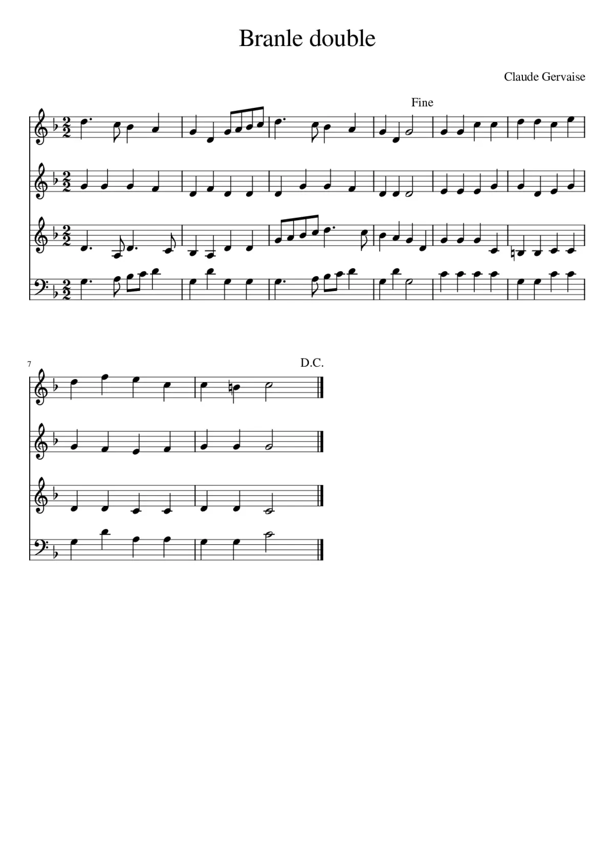 Branle double - Page 1