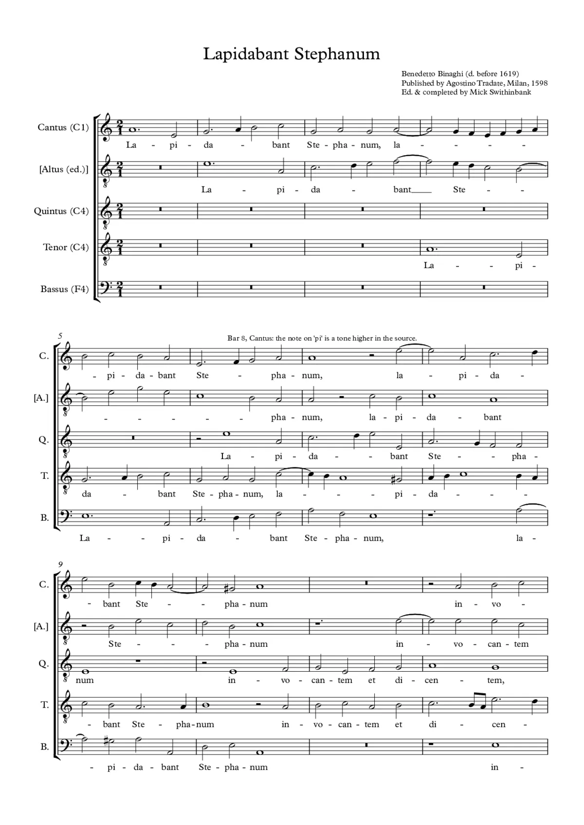 Lapidabant Stephanum - Page 1