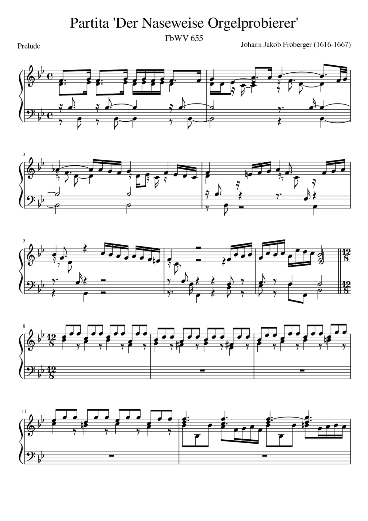 Partita 'Der Naseweise Orgelprobierer' - Page 1