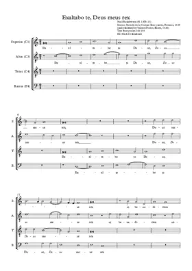 Exaltabo te, Deus meus rex