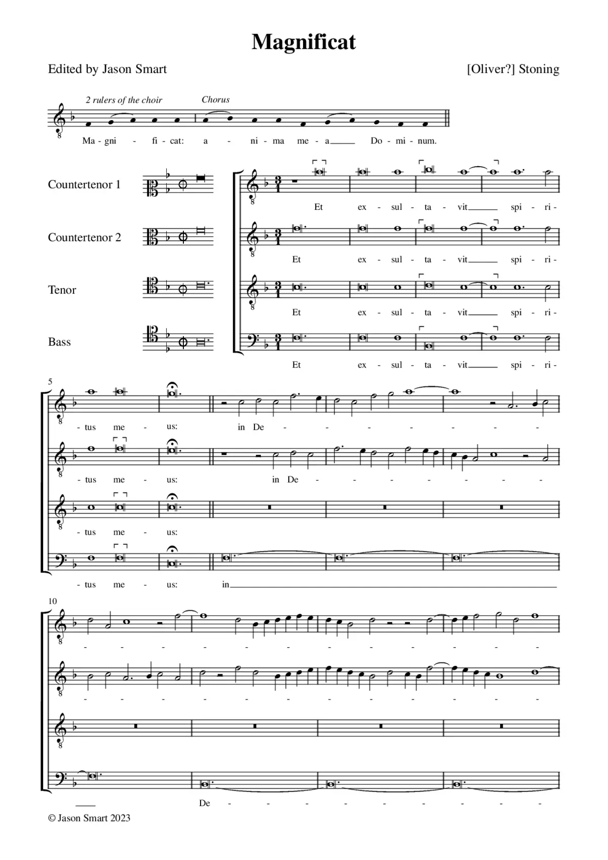 Magnificat - Page 1