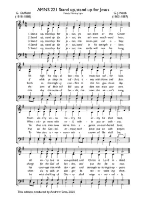 Stand up, stand up for Jesus