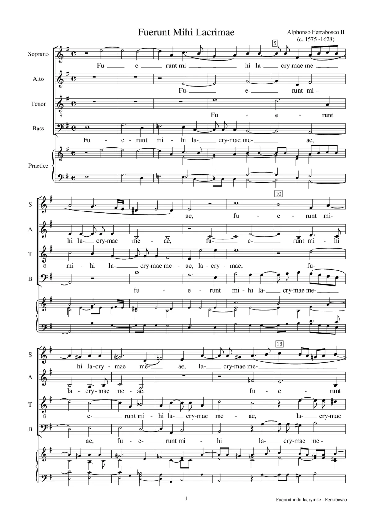 Fuerunt mihi lacrimae - Page 1