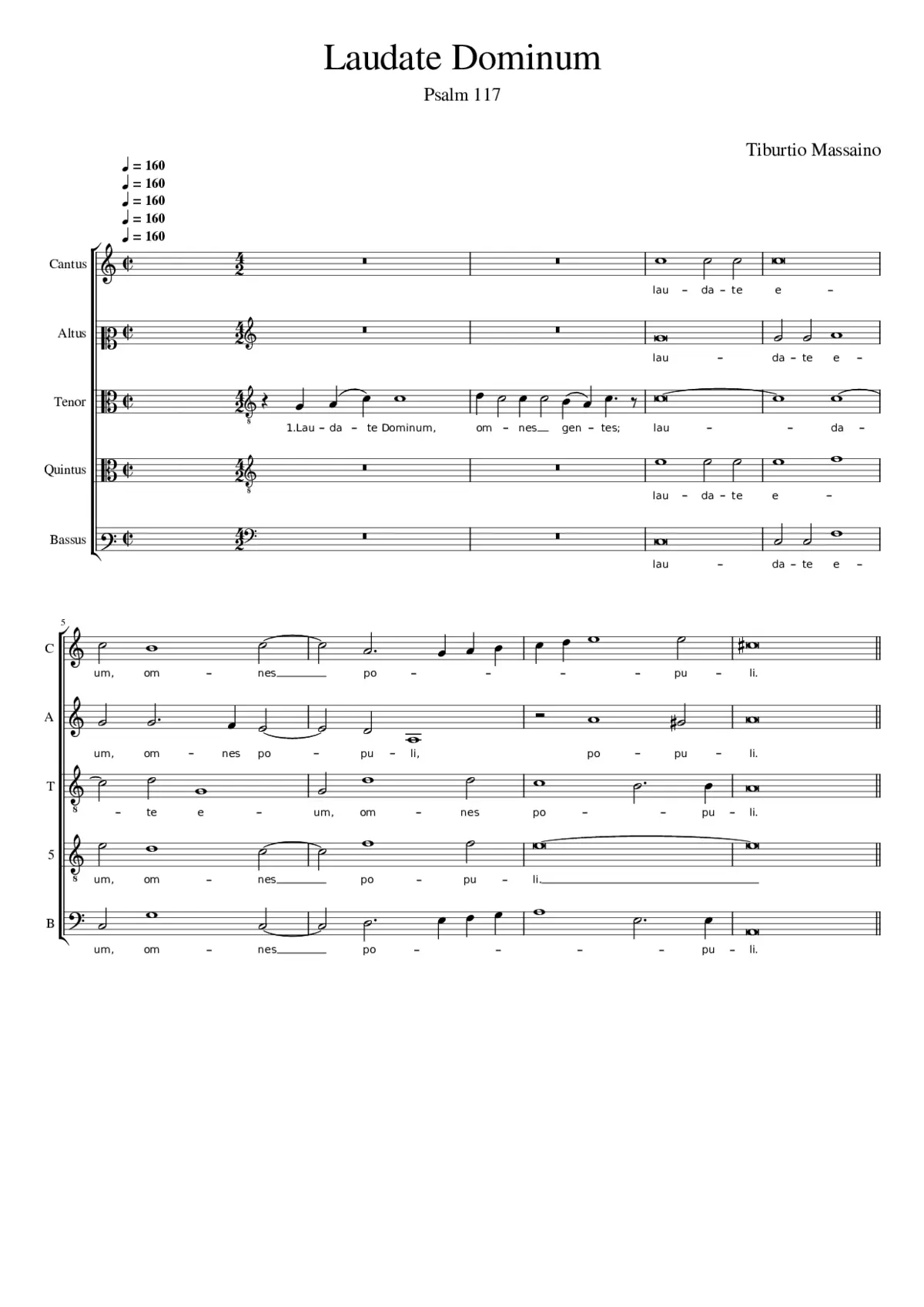 Laudate Dominum - Page 1