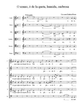 O sonno, ò de la queta, humida, ombrosa