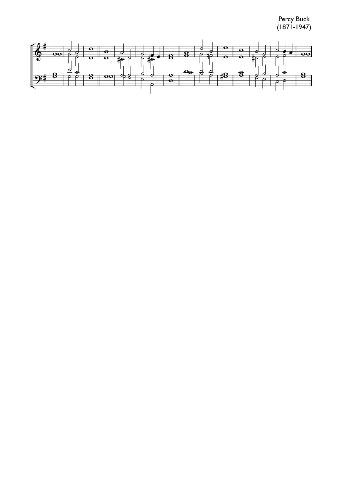 Double chant in G major - Page 1