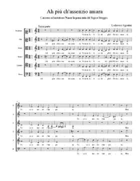 Ah più ch'assenzio amara