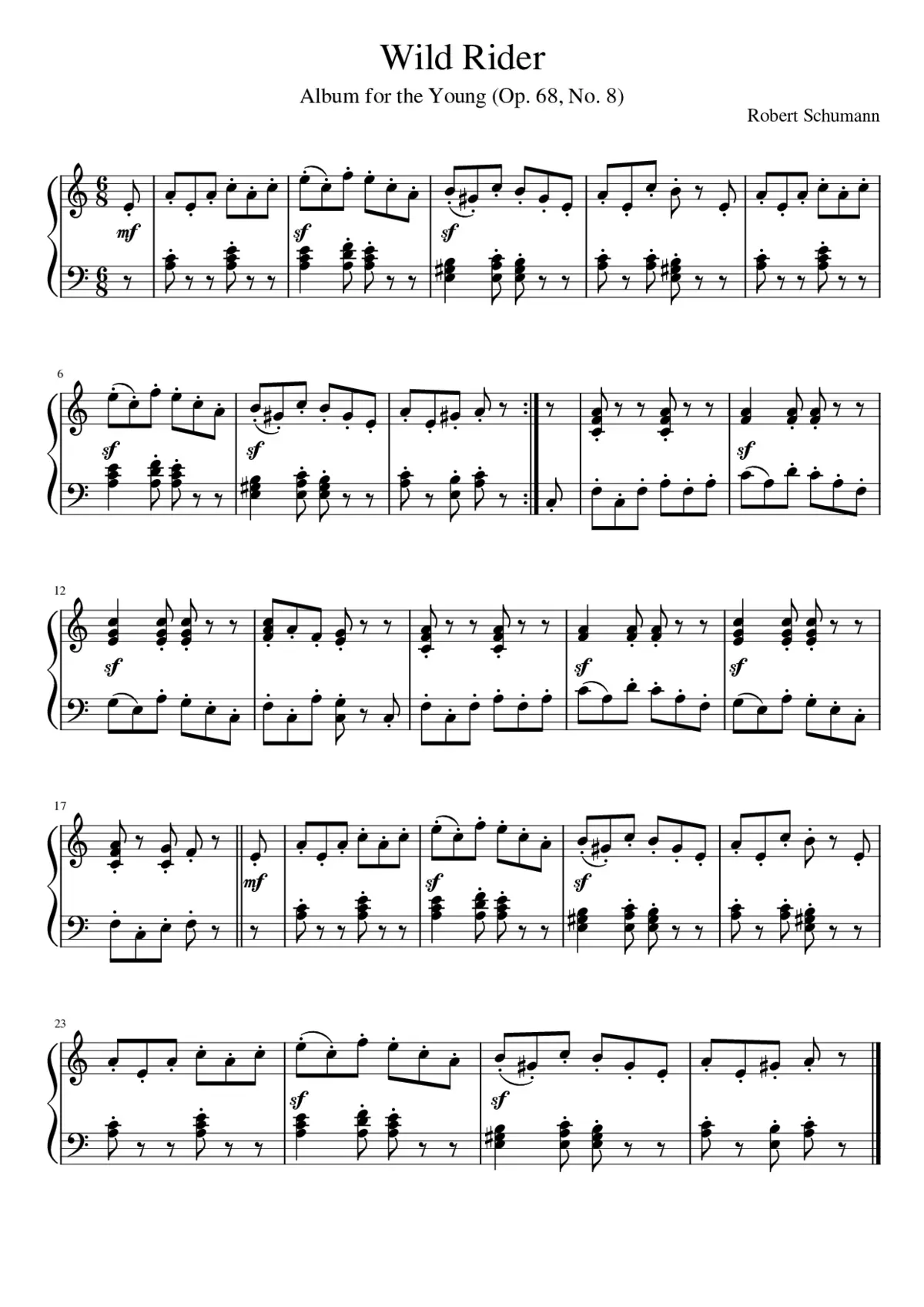 Album für die Jugend Op.68 - Page 1