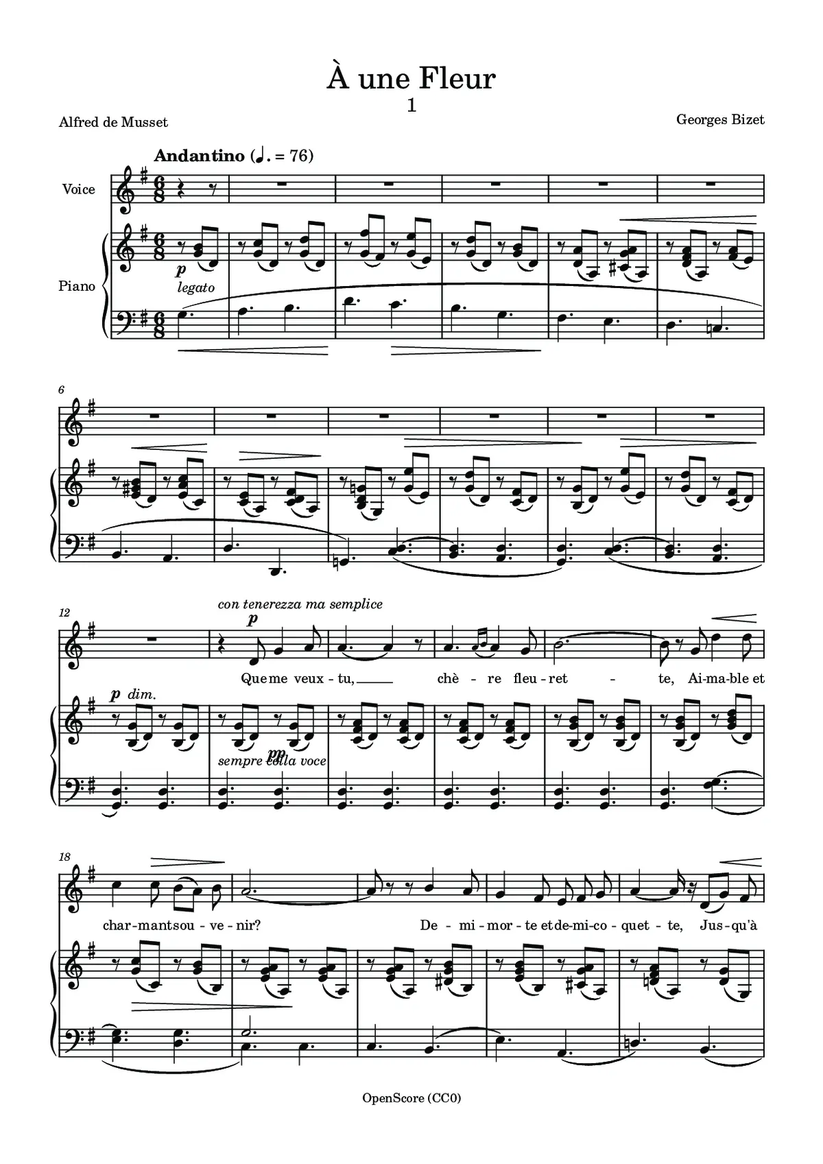 À une Fleur - Page 1