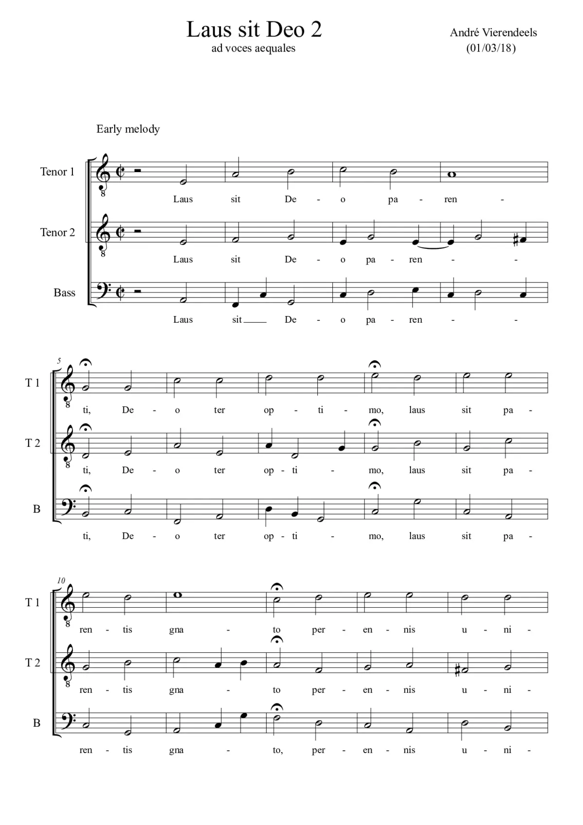Laus sit Deo II - Page 1