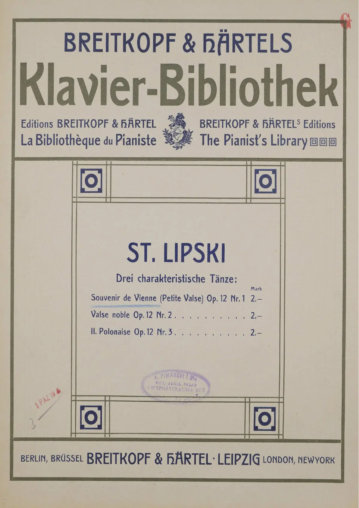 3 Charakteristische Tänze - Page 1