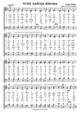 Svētā Andreja dziesma (Chant of St. Andrew)