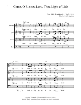 Come, O Blessed Lord, Thou Light of Life