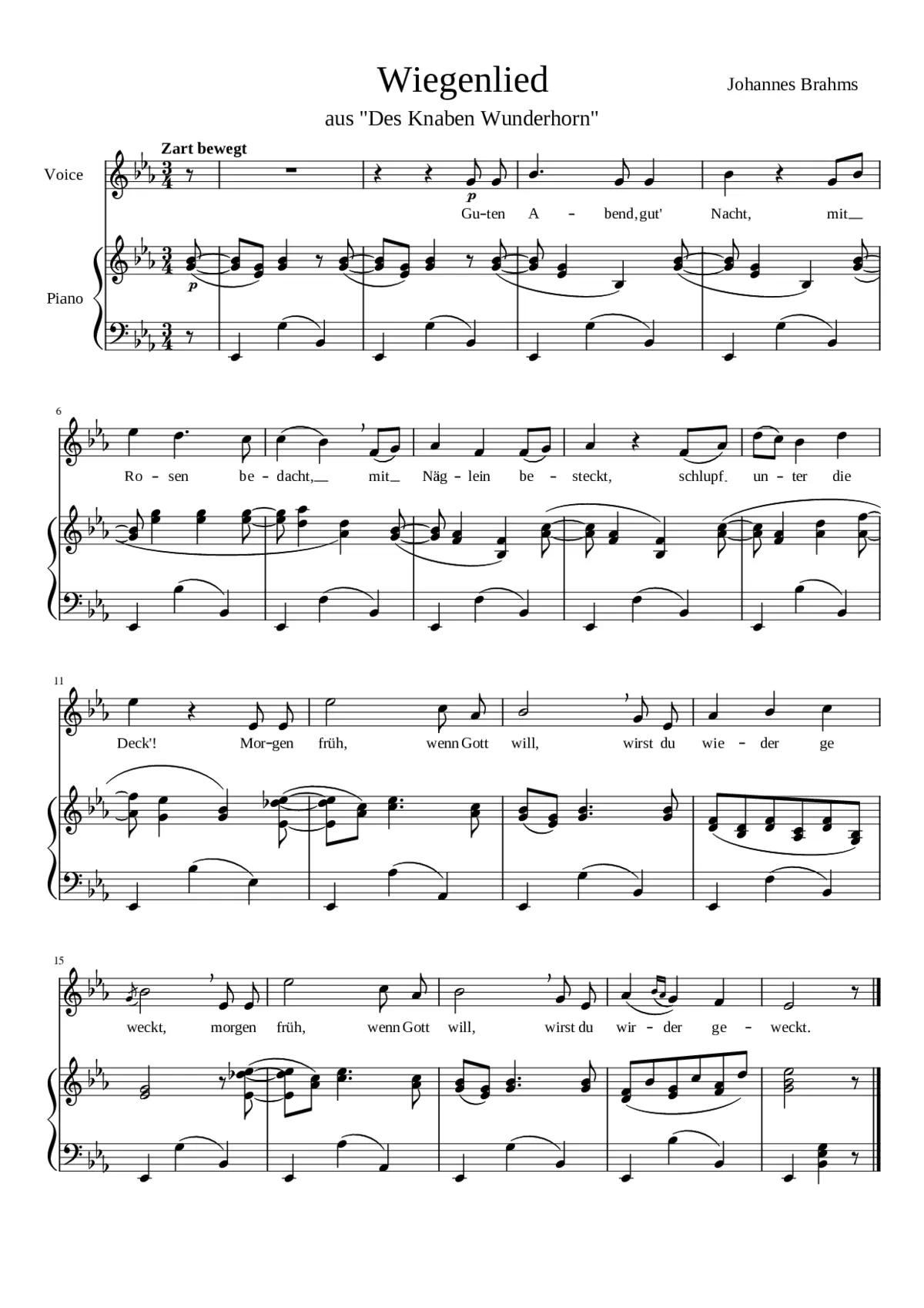 5 Lieder Op.49 - Page 1