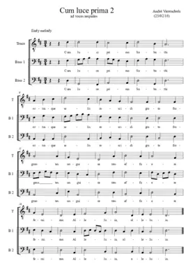 Cum luce prima Sabathi II