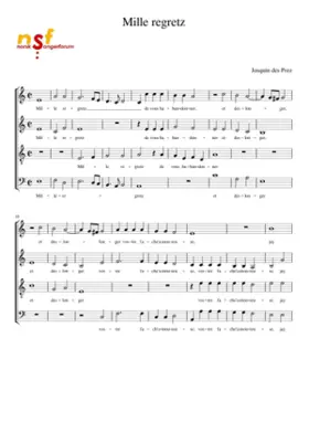 Mille regretz