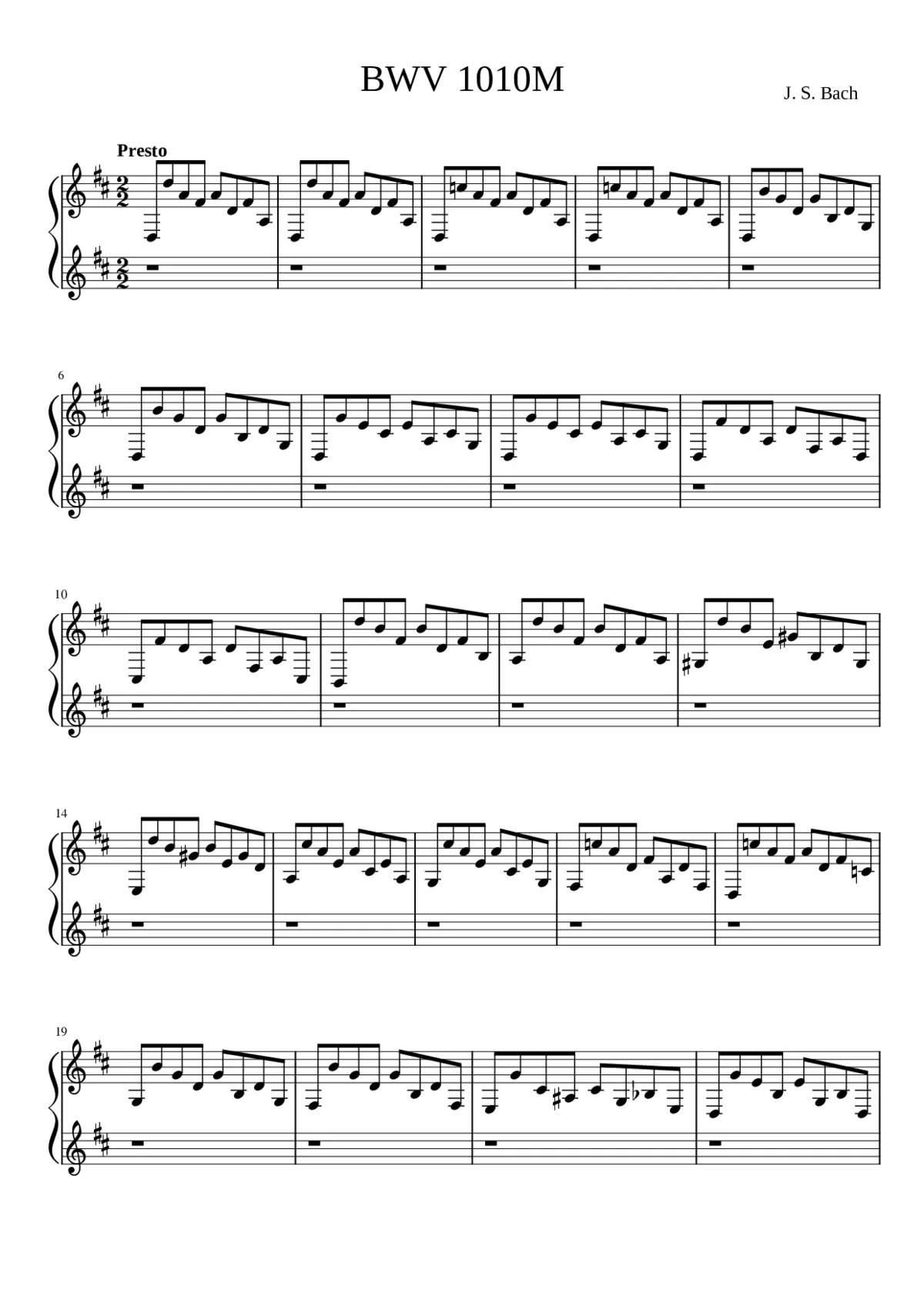Cello Suite No.4 in E-flat major BWV 1010 - Page 1