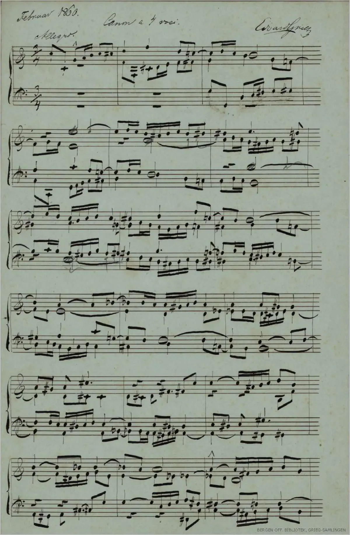 Canon a 4 voci - Page 1