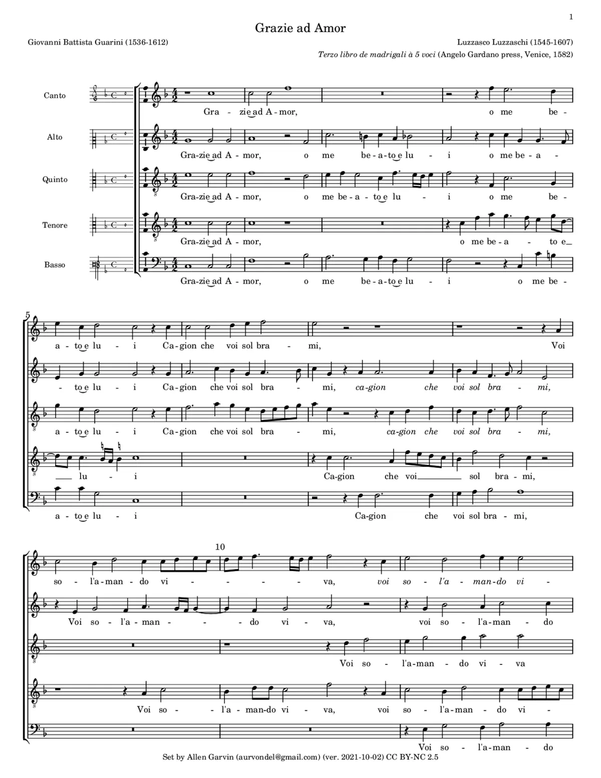 Gratie ad Amor - Page 1