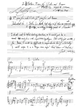 2 Fantasia Pieces for Violin and Bassoon