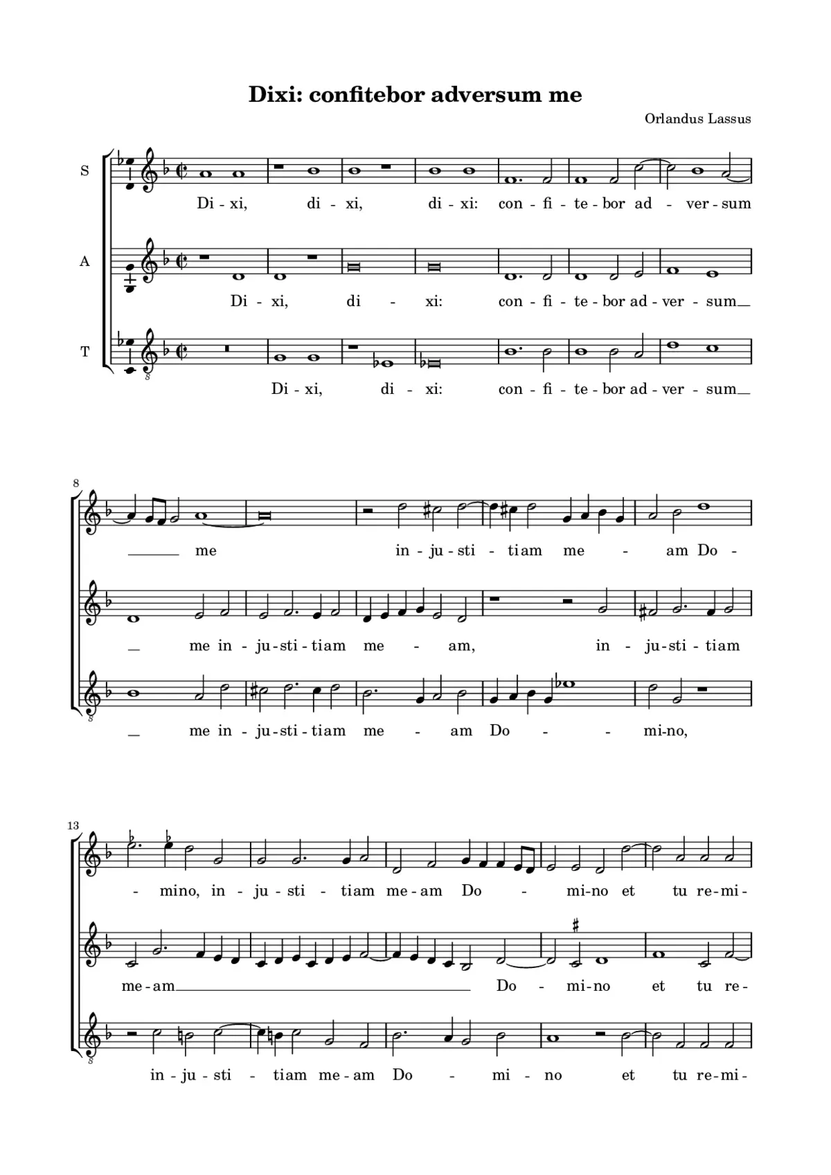Dixi confitebor - Page 1