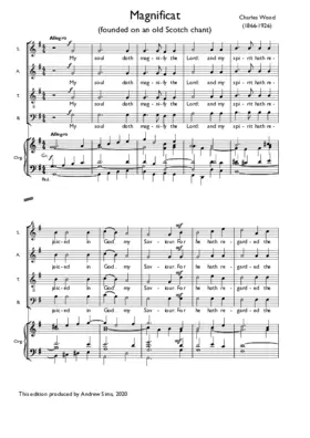 Magnificat and Nunc dimittis founded on an old Scotch chant