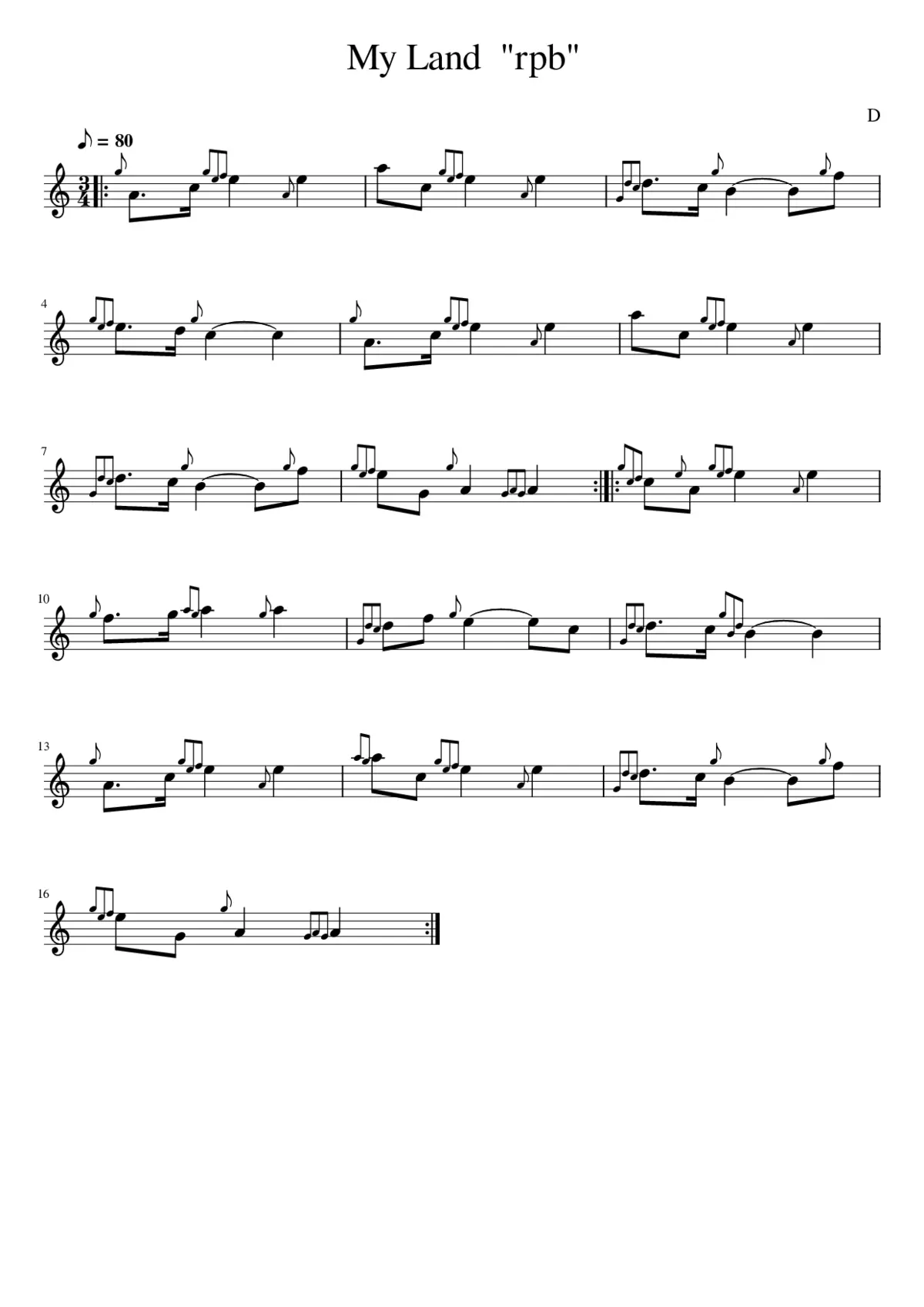 My Land rpb - Page 1