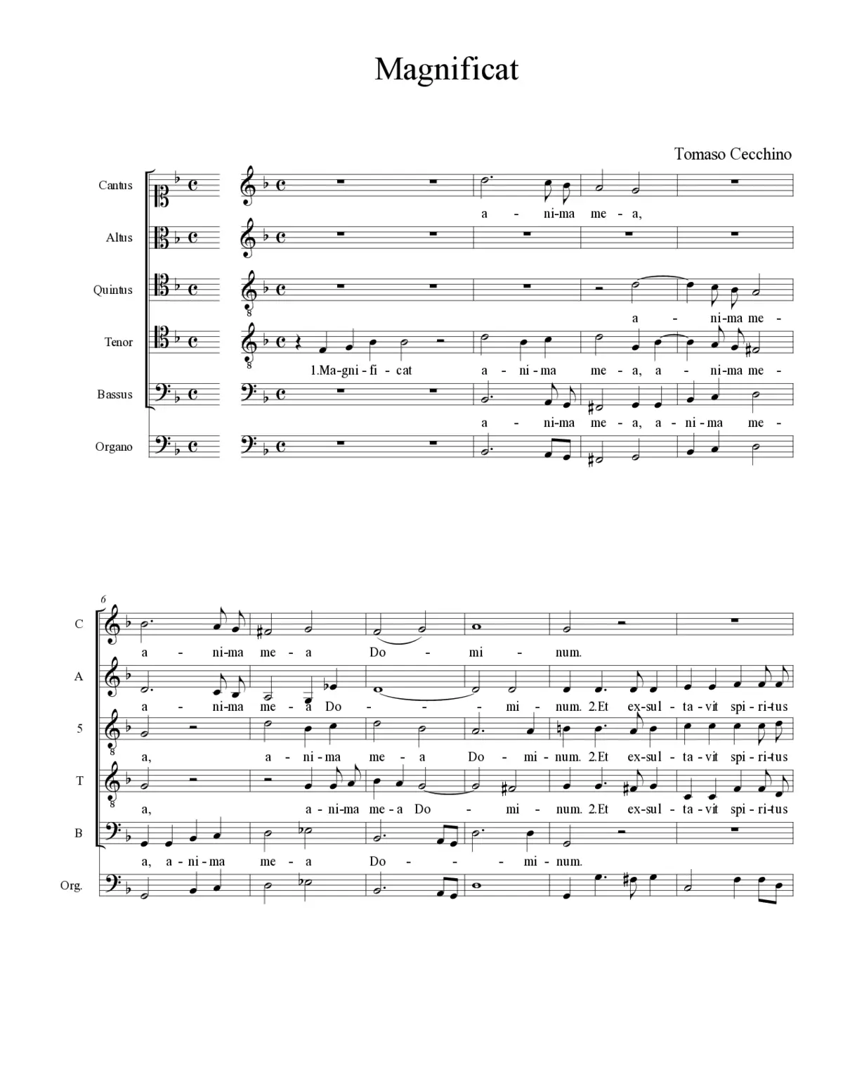 Magnificat - Page 1