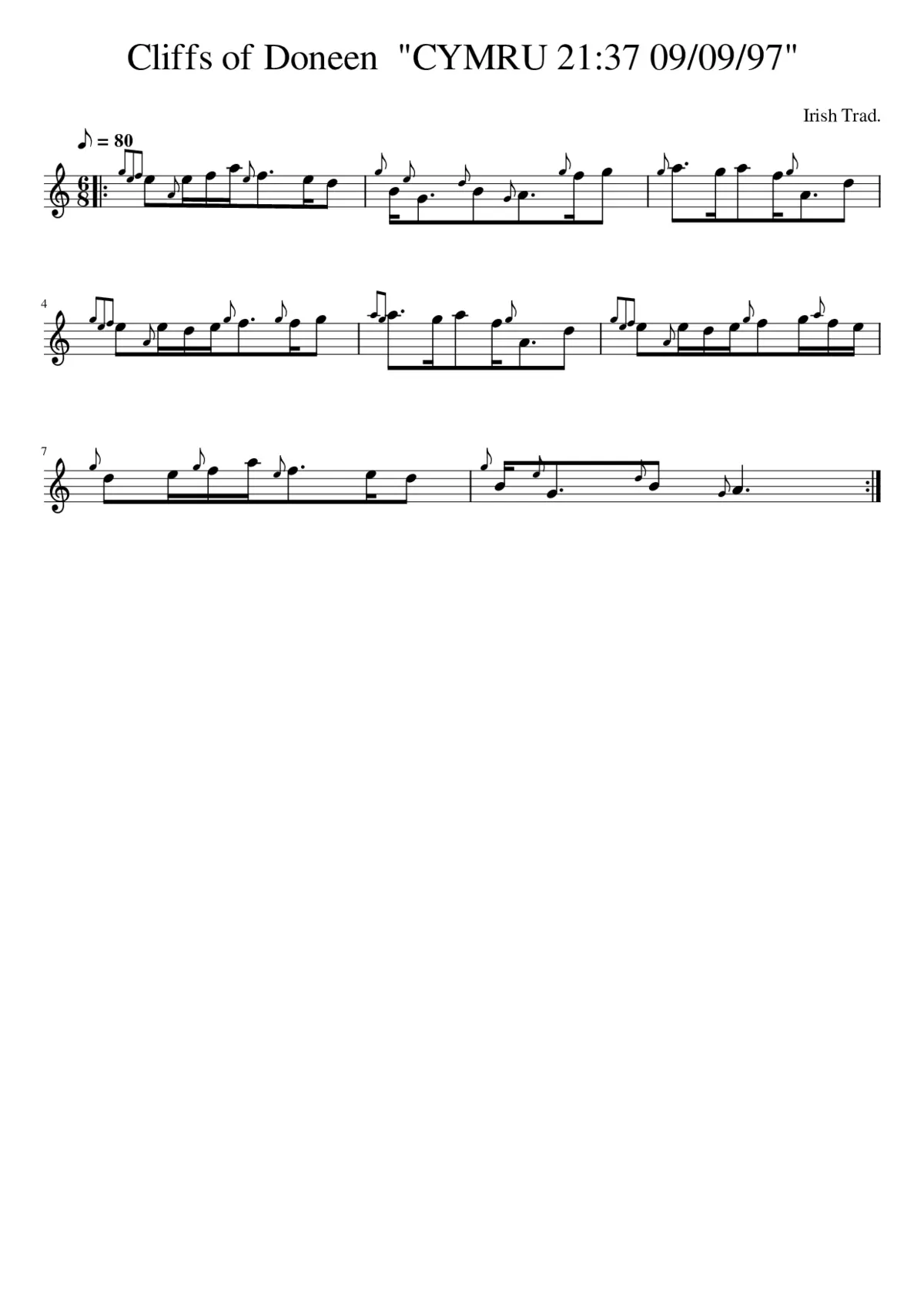 Cliffs of Doneen CYMRU 21:37 09/09/97 - Page 1