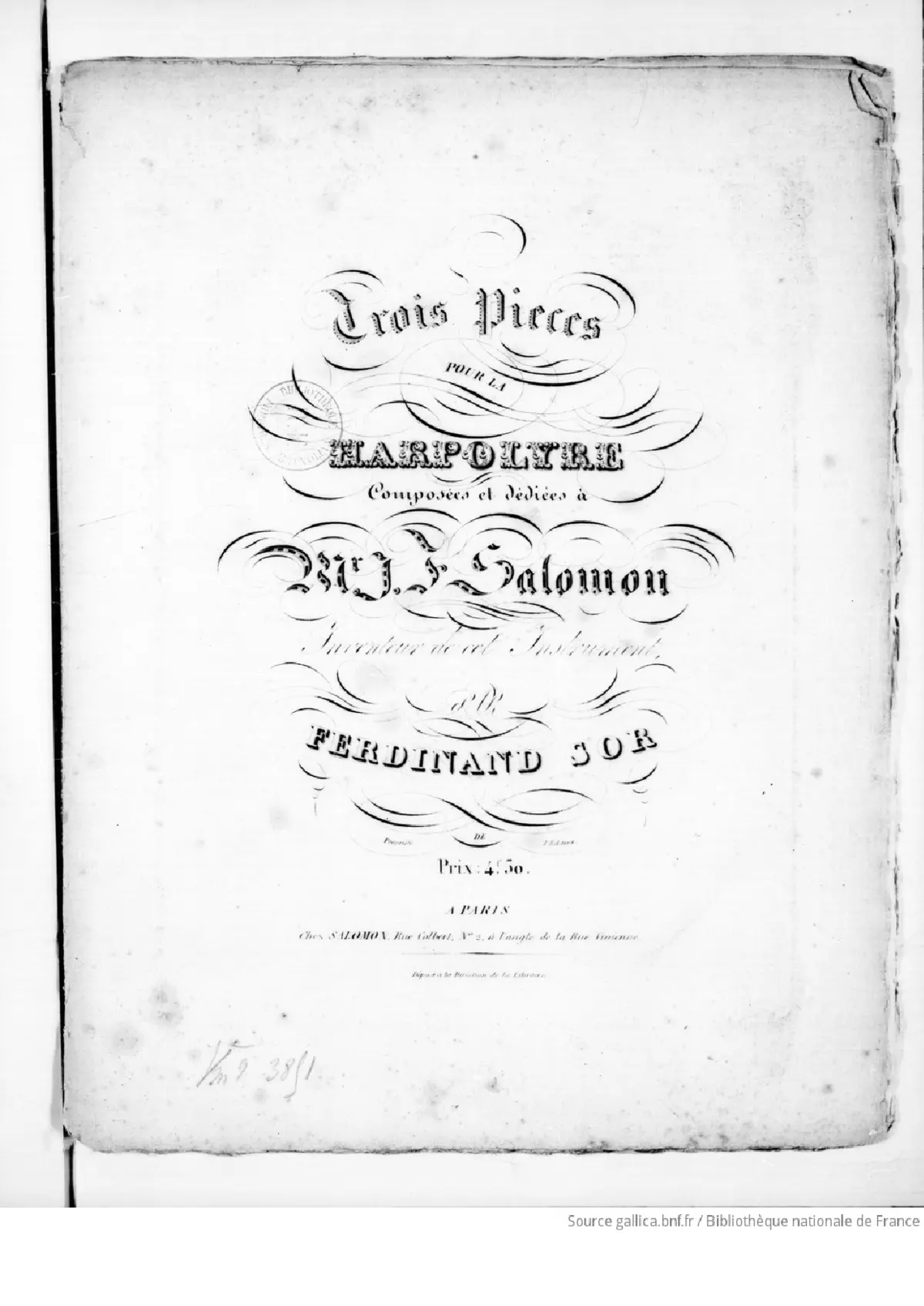 3 Pièces pour la Harpolyre - Page 1
