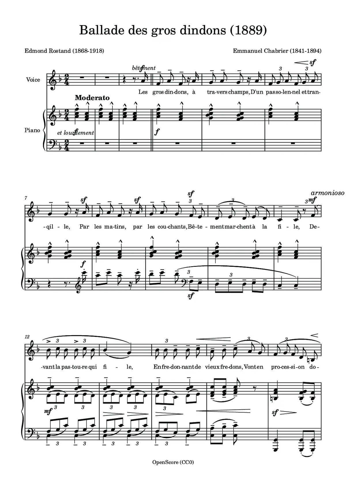 Ballade des gros dindons - Page 1