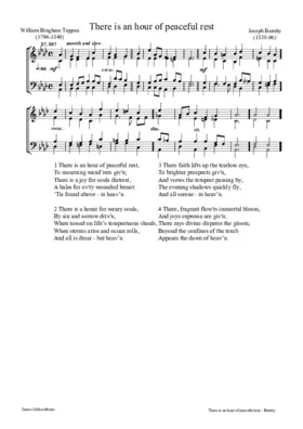 There is an hour of peaceful rest