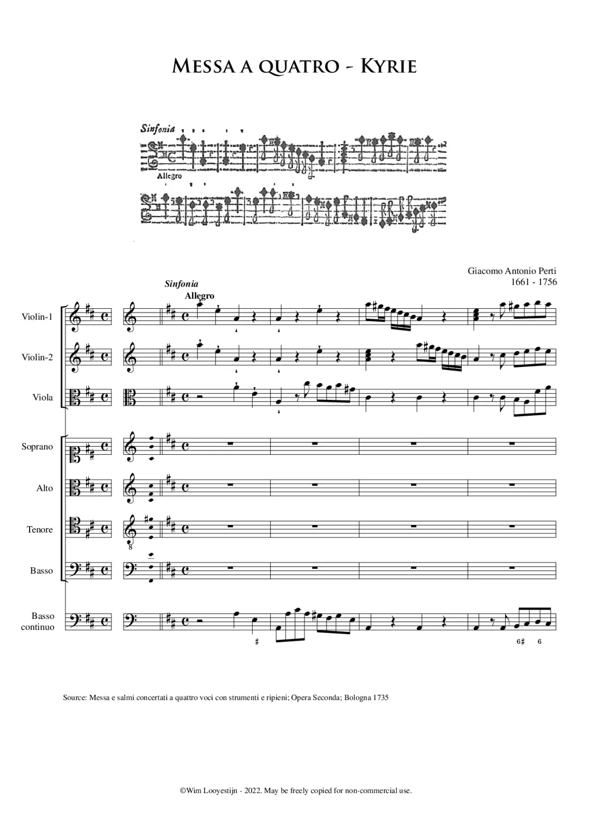 Messa a quatro - Page 1
