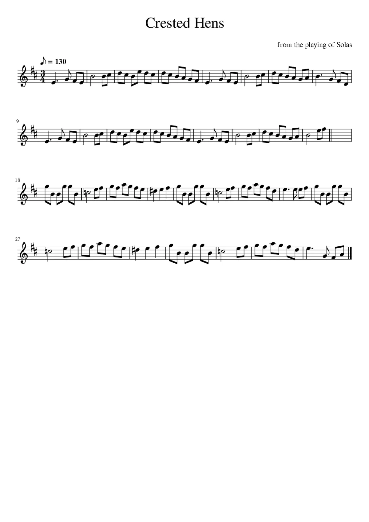 Crested Hens - Page 1