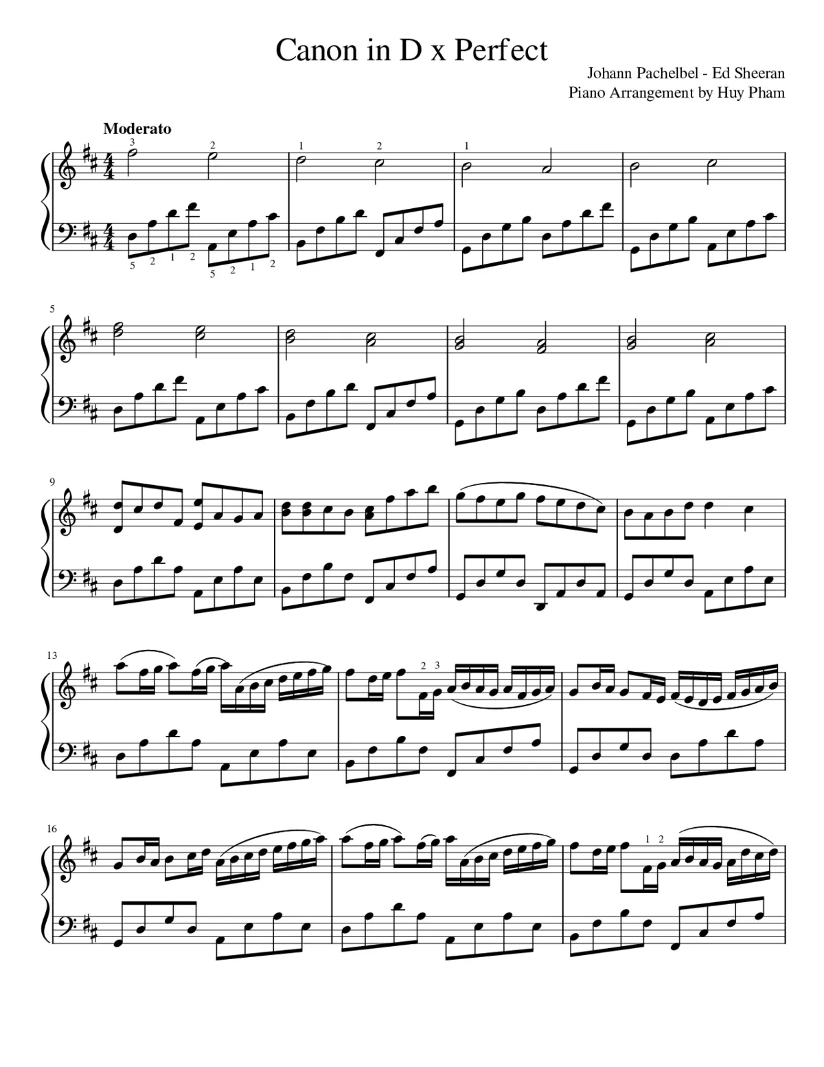 Canon and Gigue in D major P.37 - Page 1