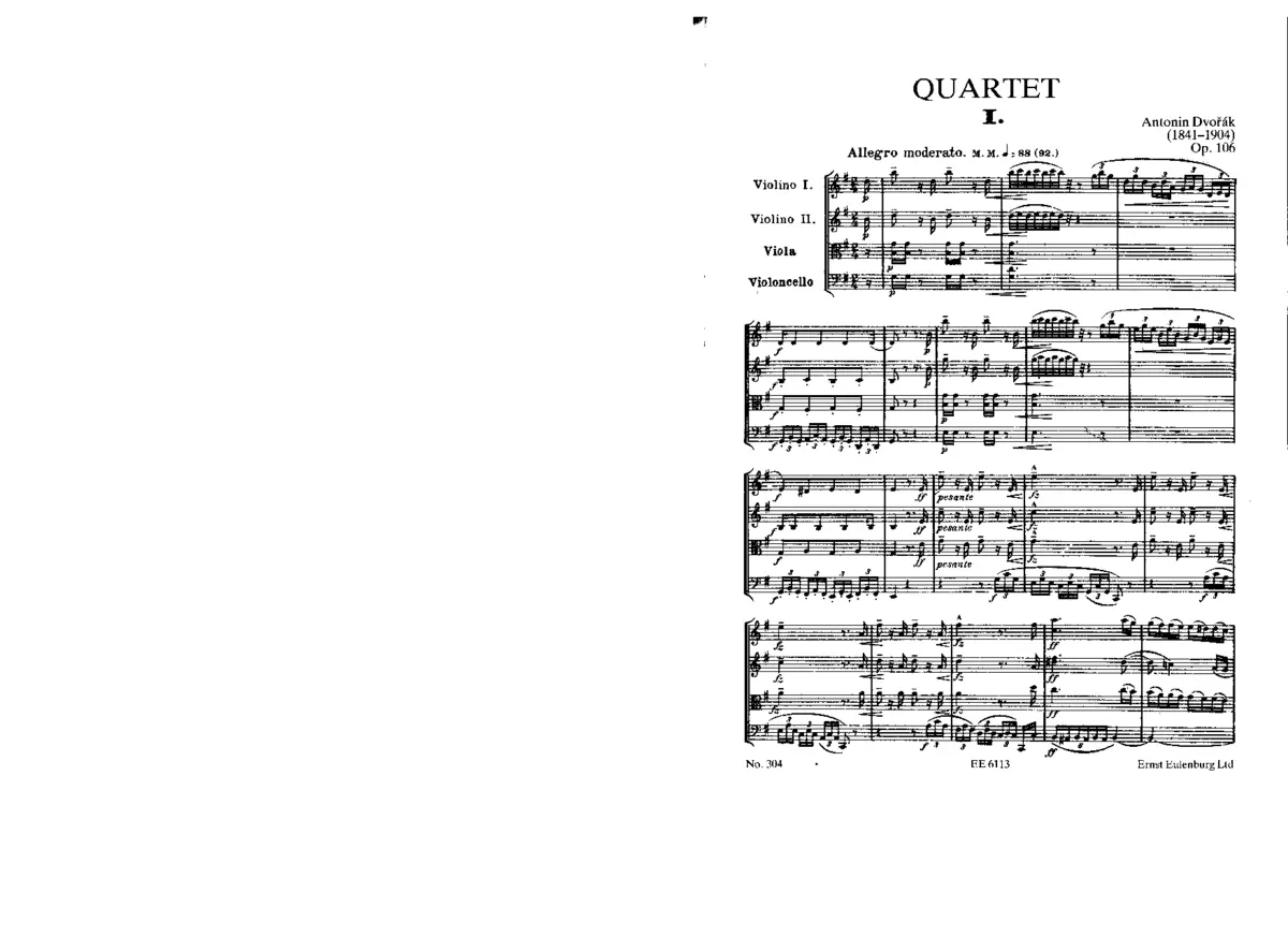 String Quartet No.13 - Page 1