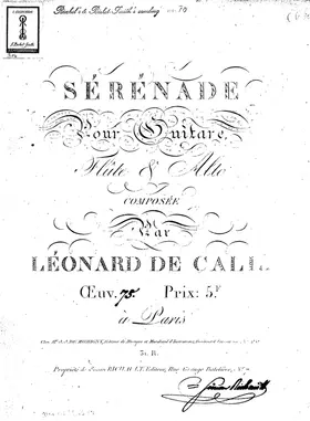 Sérénade, Op.75