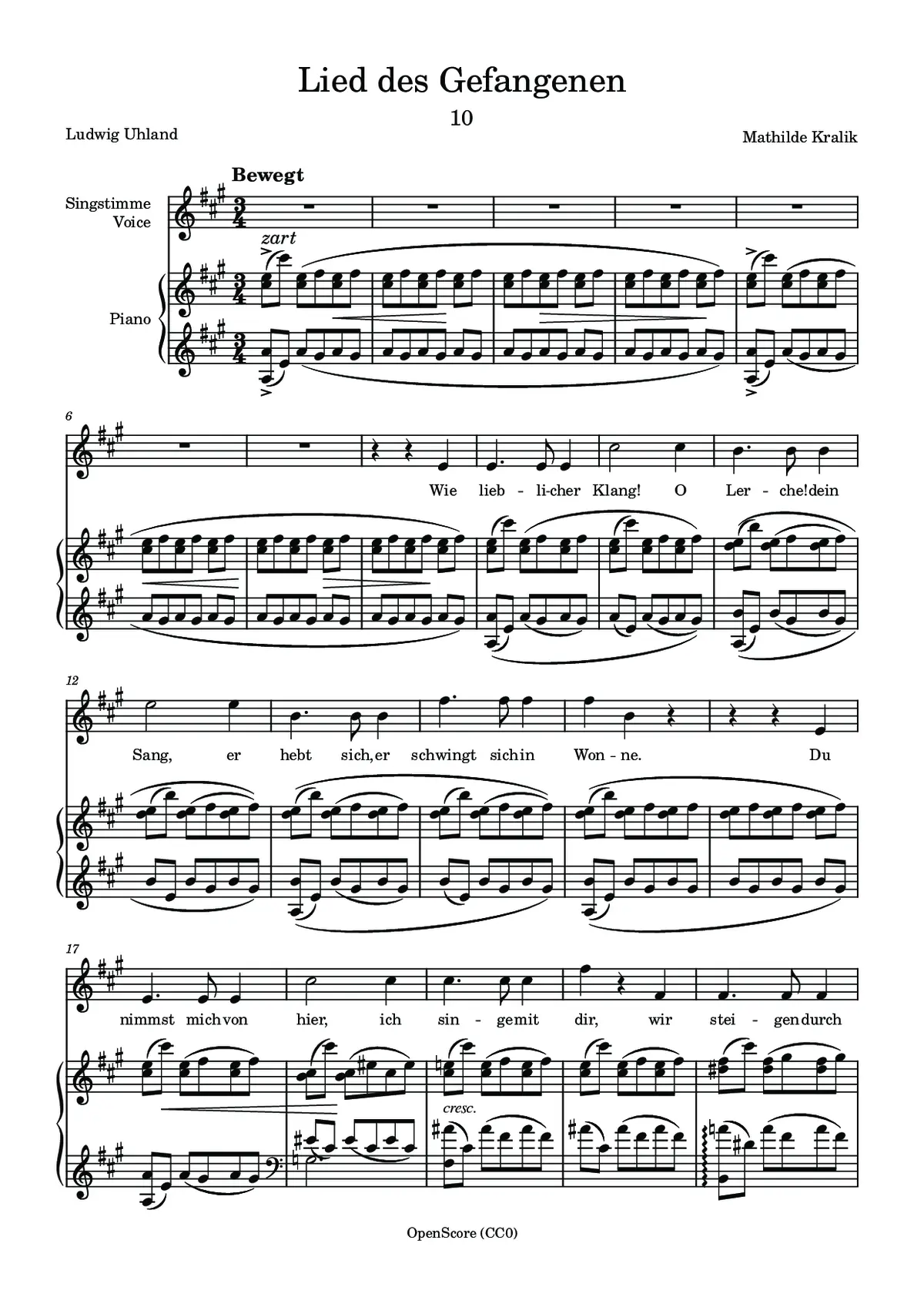 Lied des Gefangenen - Page 1