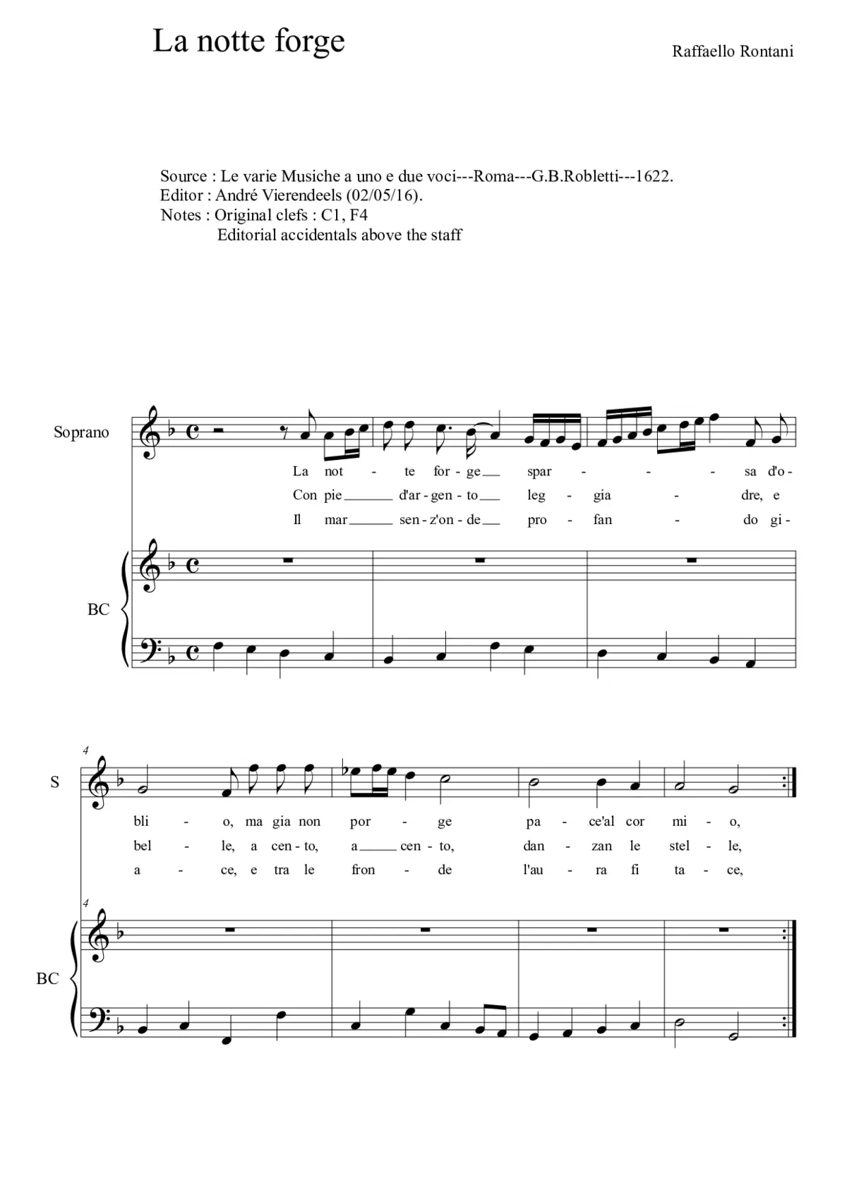 La notte forge - Page 1