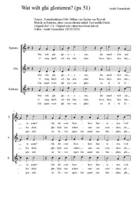 Wat whil ghi gloriëren?