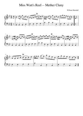 Miss Watt's Reel -- Mether Cluny