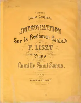 Improvisation sur la Beethoven-Cantate de Liszt