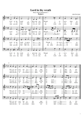 Lord in thy wrath reprove me not